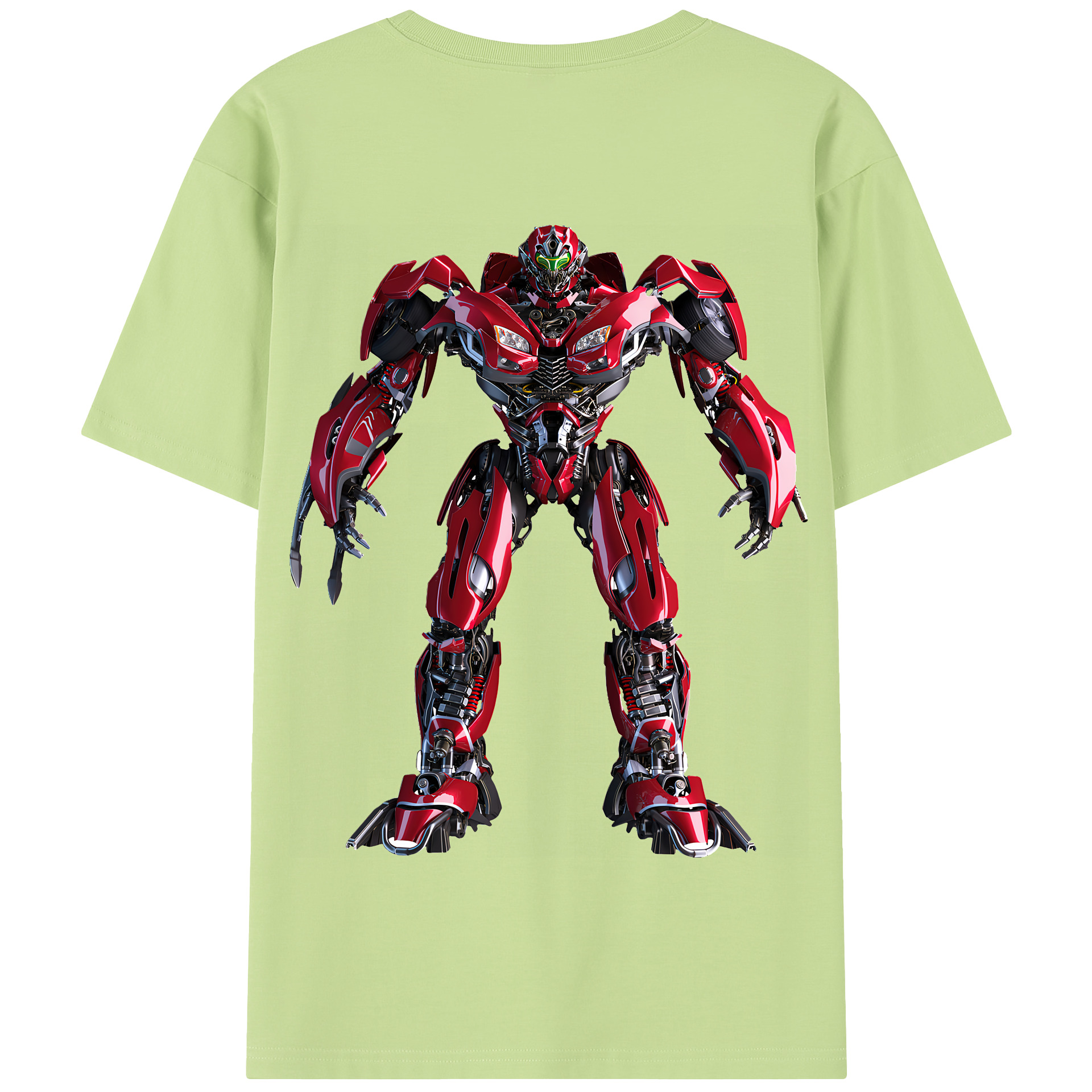 （画像用） Transformers トランスフォーマー 綿100％半袖Tシャツ（背面プリント）